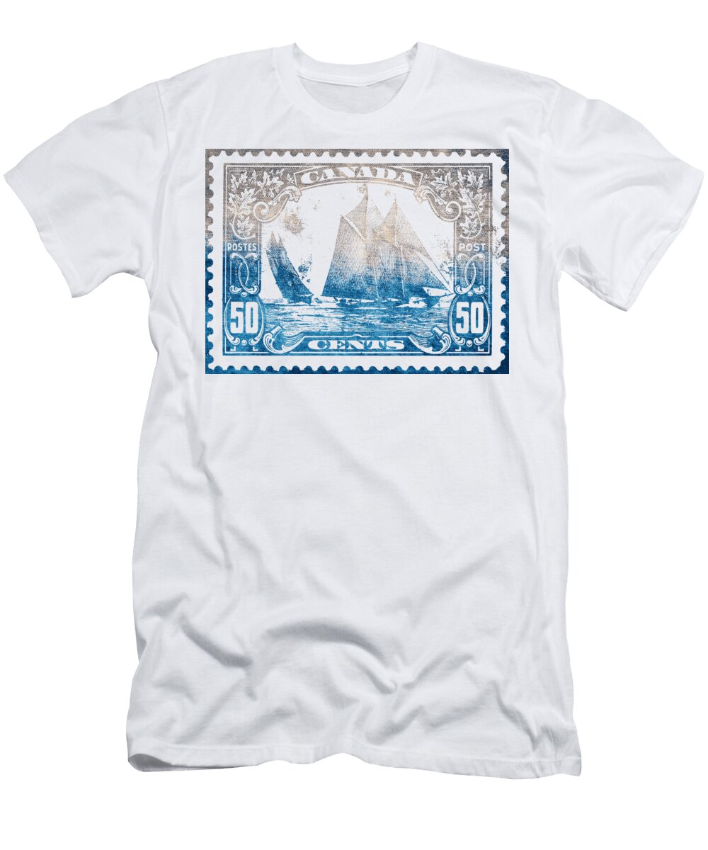 Classic Bluenose Canadian Stamp Mounir Khalfouf T-Shirt
