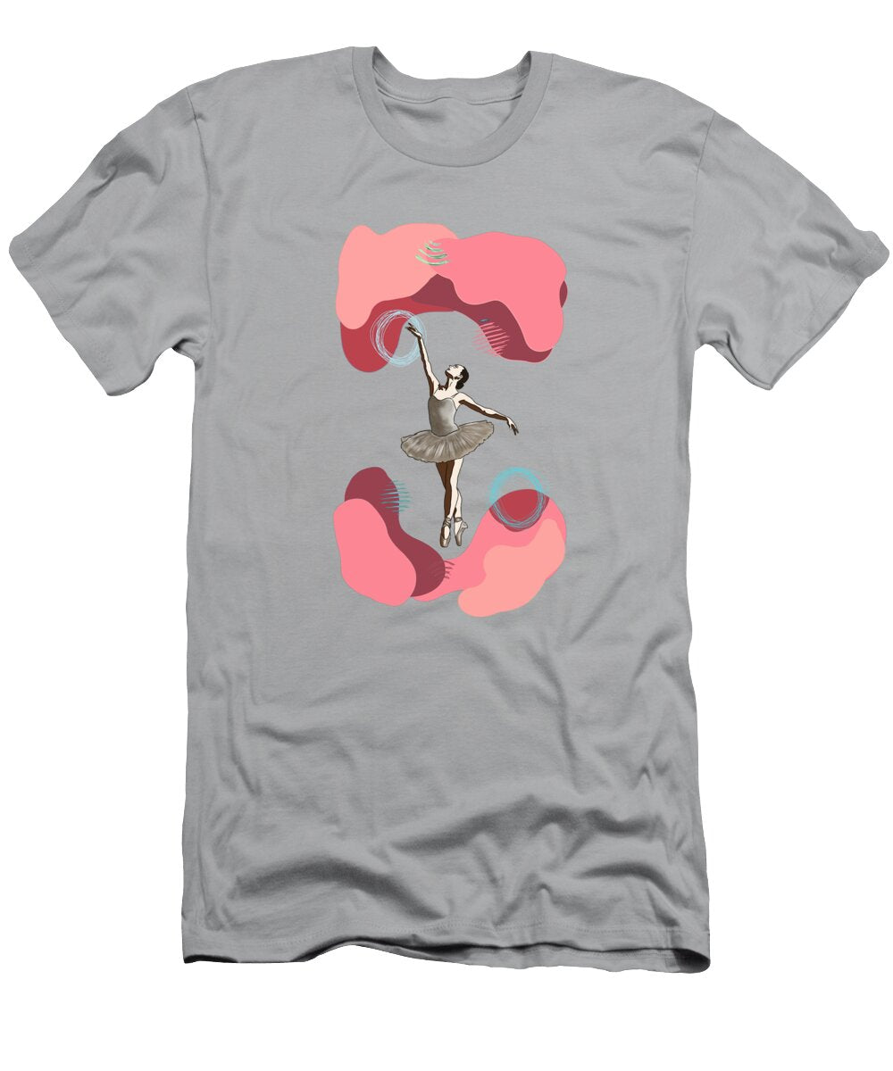 Classy Ballerina Abstract Art Nicole Almoro T-Shirt