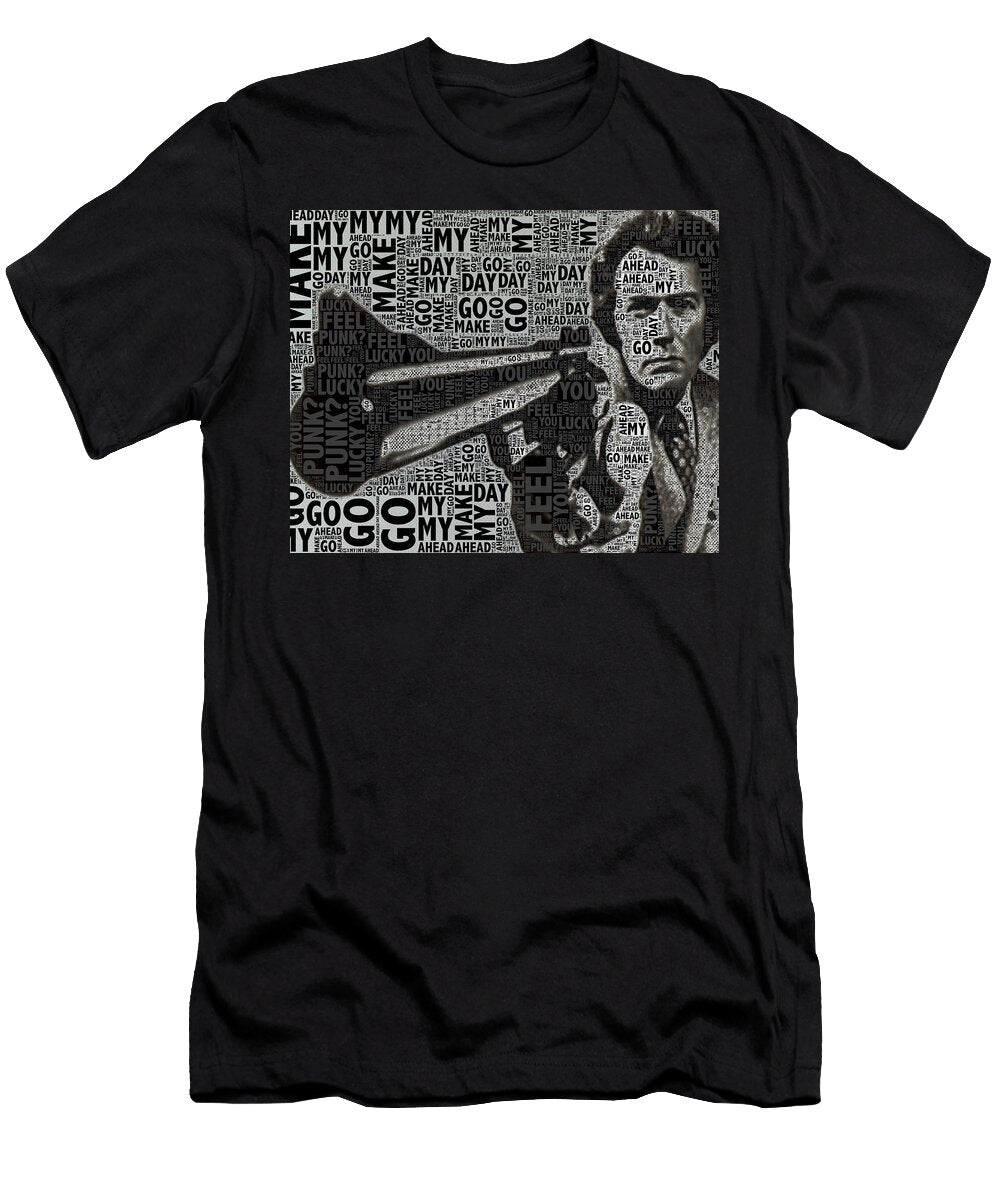 Clint Eastwood Dirty Harry Gold Tony Rubino T-Shirt