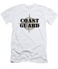 Coast Guard Emblem on Black Background Milar Style T-Shirt