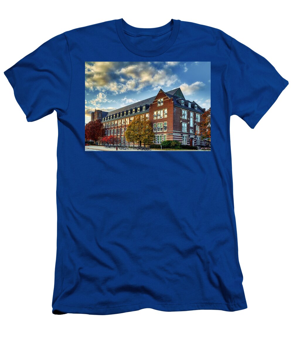 College of Engineering Building Michigan State University Mountain Dreams T-Shirt