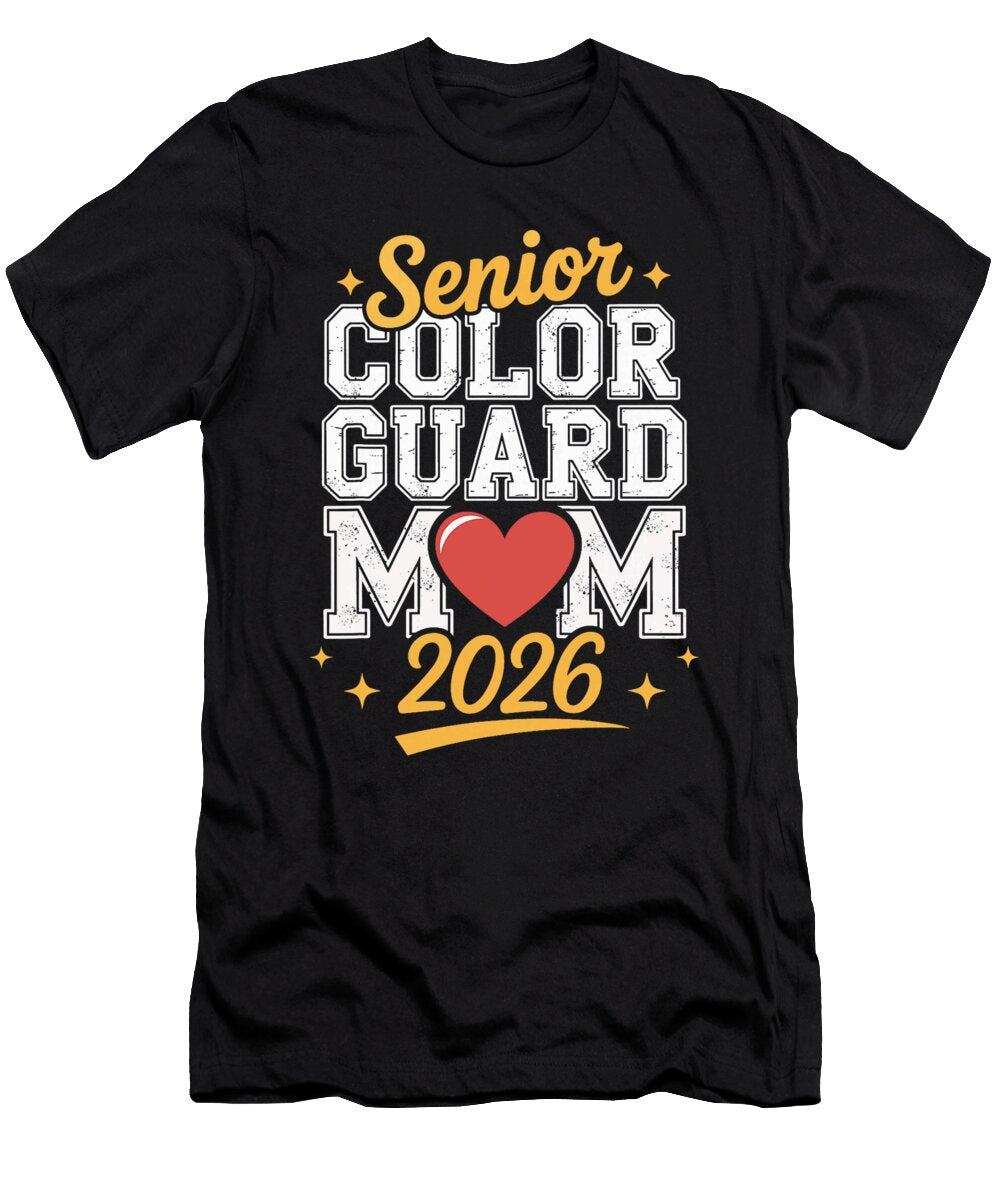 Color Guard Mom 2026 Marching Band Colorguard Sophie Eleanor T-Shirt