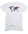 Colorful Map of the World 35 Mandala Art Sharon Cummings Sharon Cummings T-Shirt