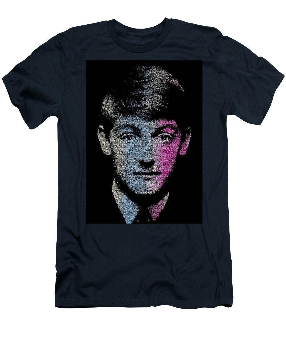 Colorful Portrait with Halftone Effect Michael Caine Actor Lois Russo T-Shirt
