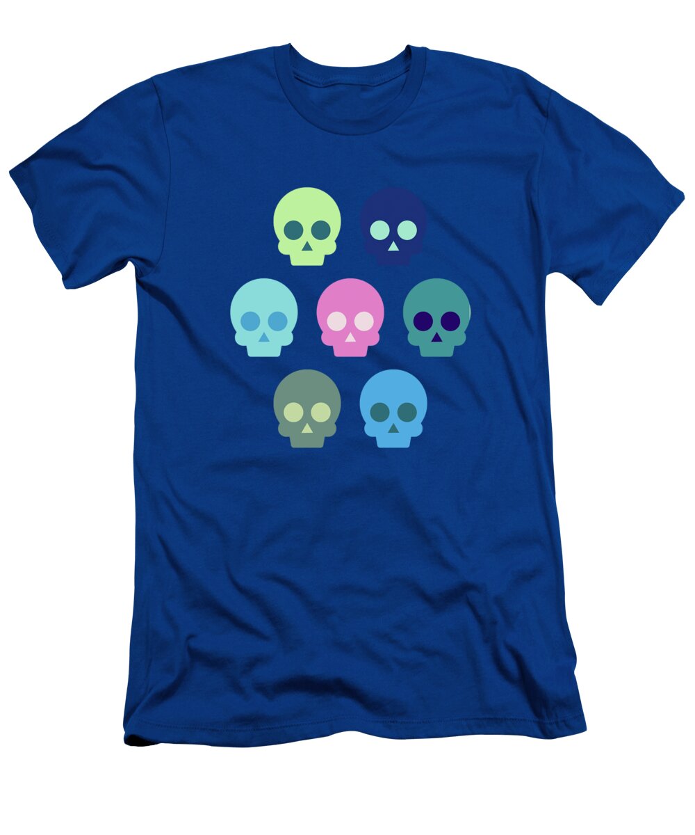 Colorful Skull Cute Pattern Amir Faysal T-Shirt
