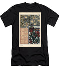 Columbine Aquilegia Vulgaris Flower in Patterns for Wallpaper Stained Glass and Tiles 1897 Lithograph Eugene Grasset T-Shirt
