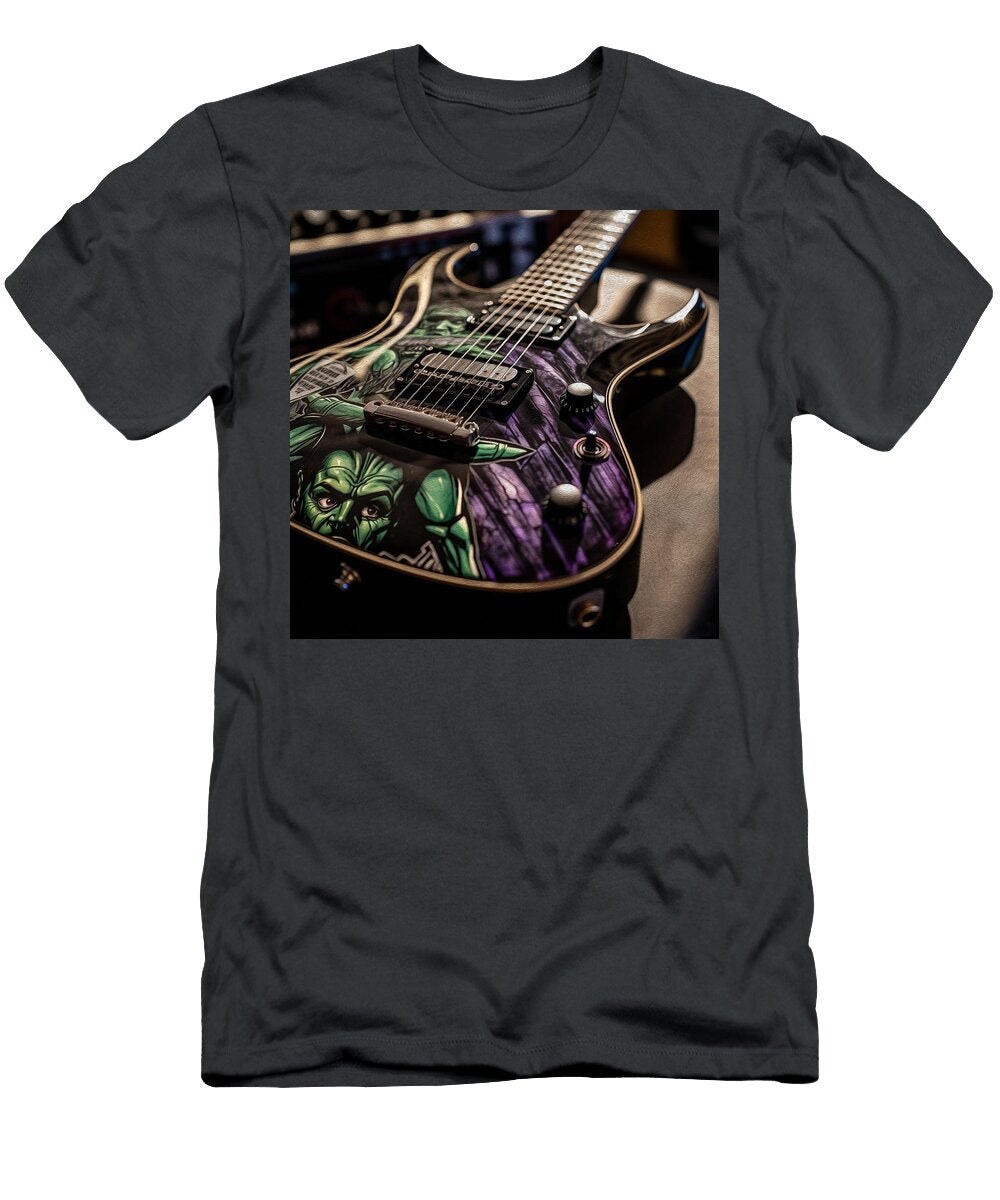 Comic Book Electric Guitar Oil Style Nels Griffin T-Shirt