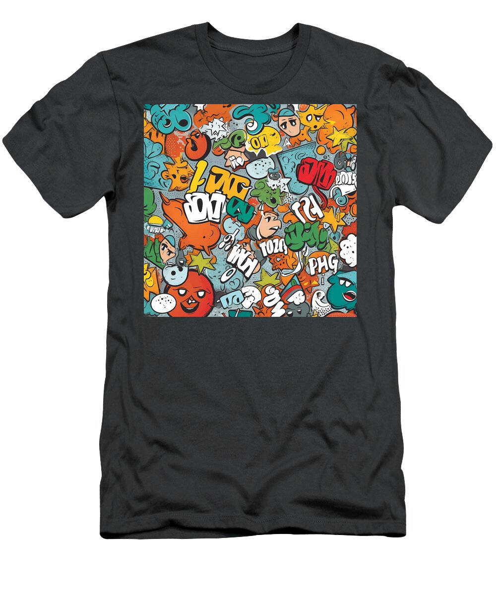 Comic Book Pattern Andre Petrov T-Shirt