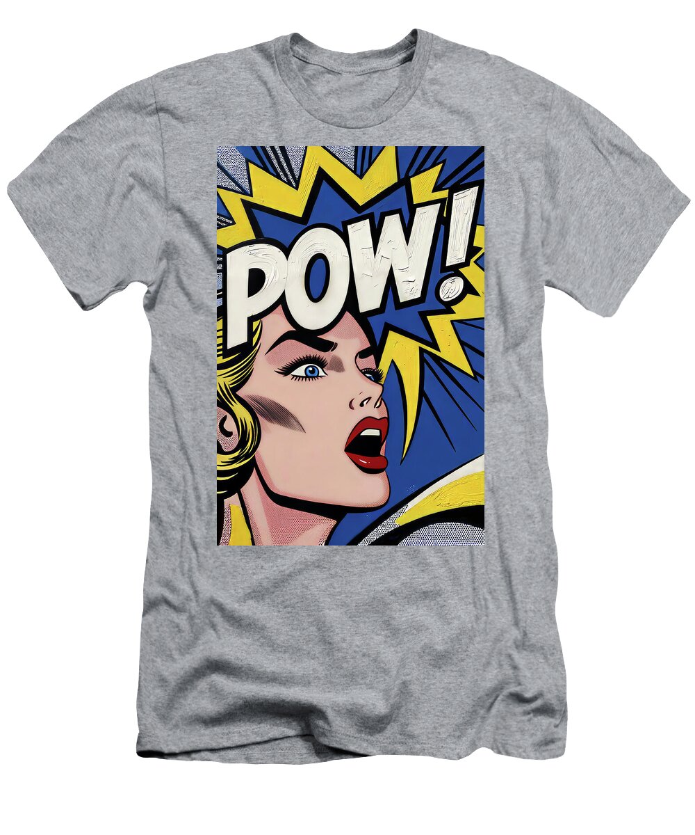 Comic Book Style Pow Expression Brandon Vacek T-Shirt