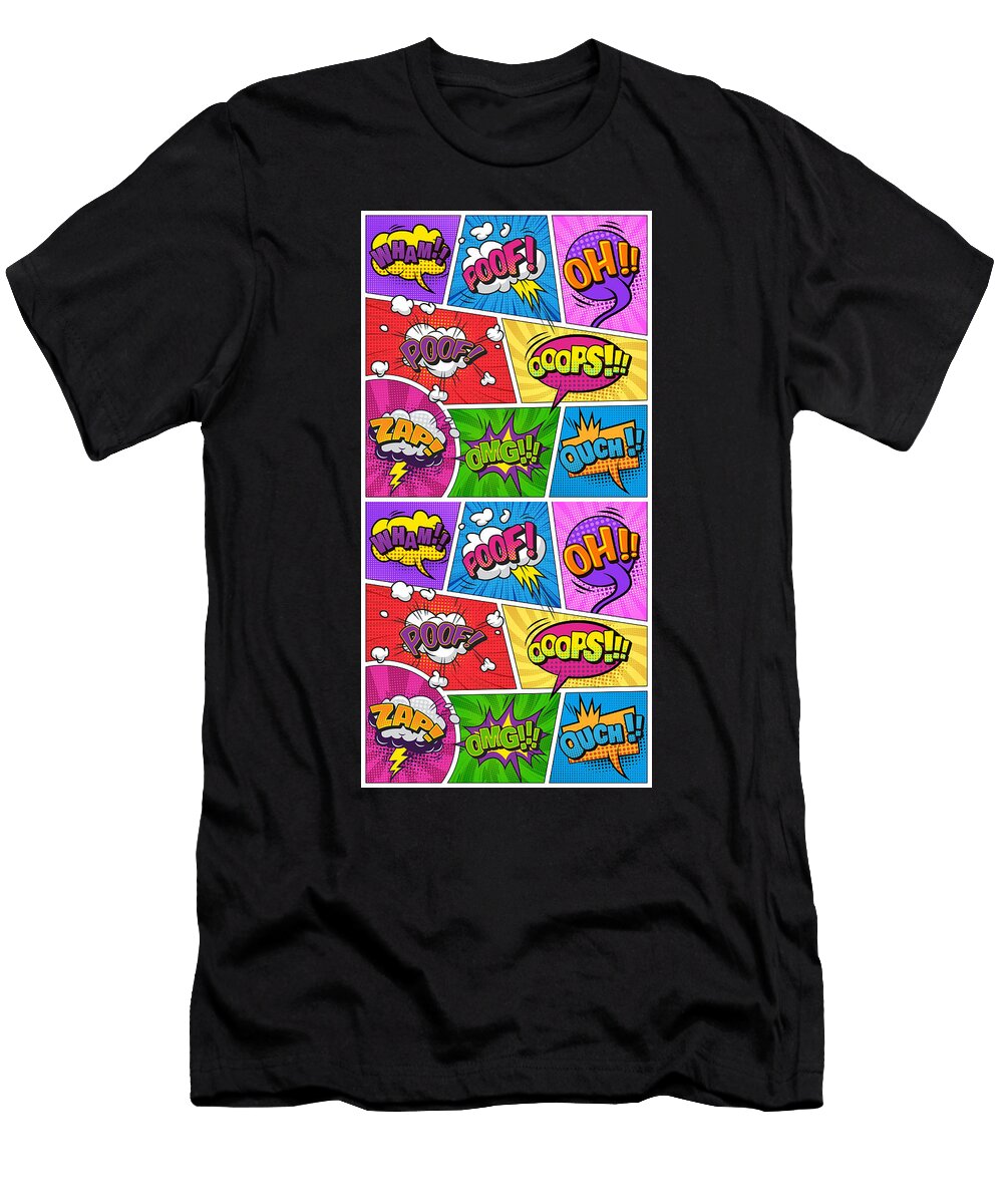 Comic Page Background Manga Anime Tony Rubino T-Shirt