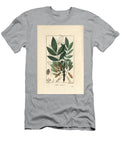 Common Ash or Ash Eleve Ash Tree Fraxinus Excelsior Showing Branch Leaves Seeds and Leaf in Outline Pierre Jean Francois Turpin T-Shirt
