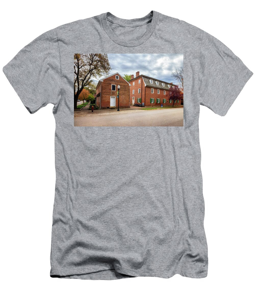 Community House 2 New Harmony Indiana Susan Rissi Tregoning T-Shirt