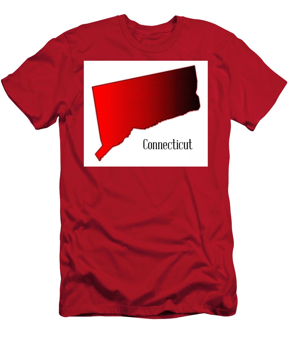 Connecticut in Halftone Bigalbaloo Stock T-Shirt
