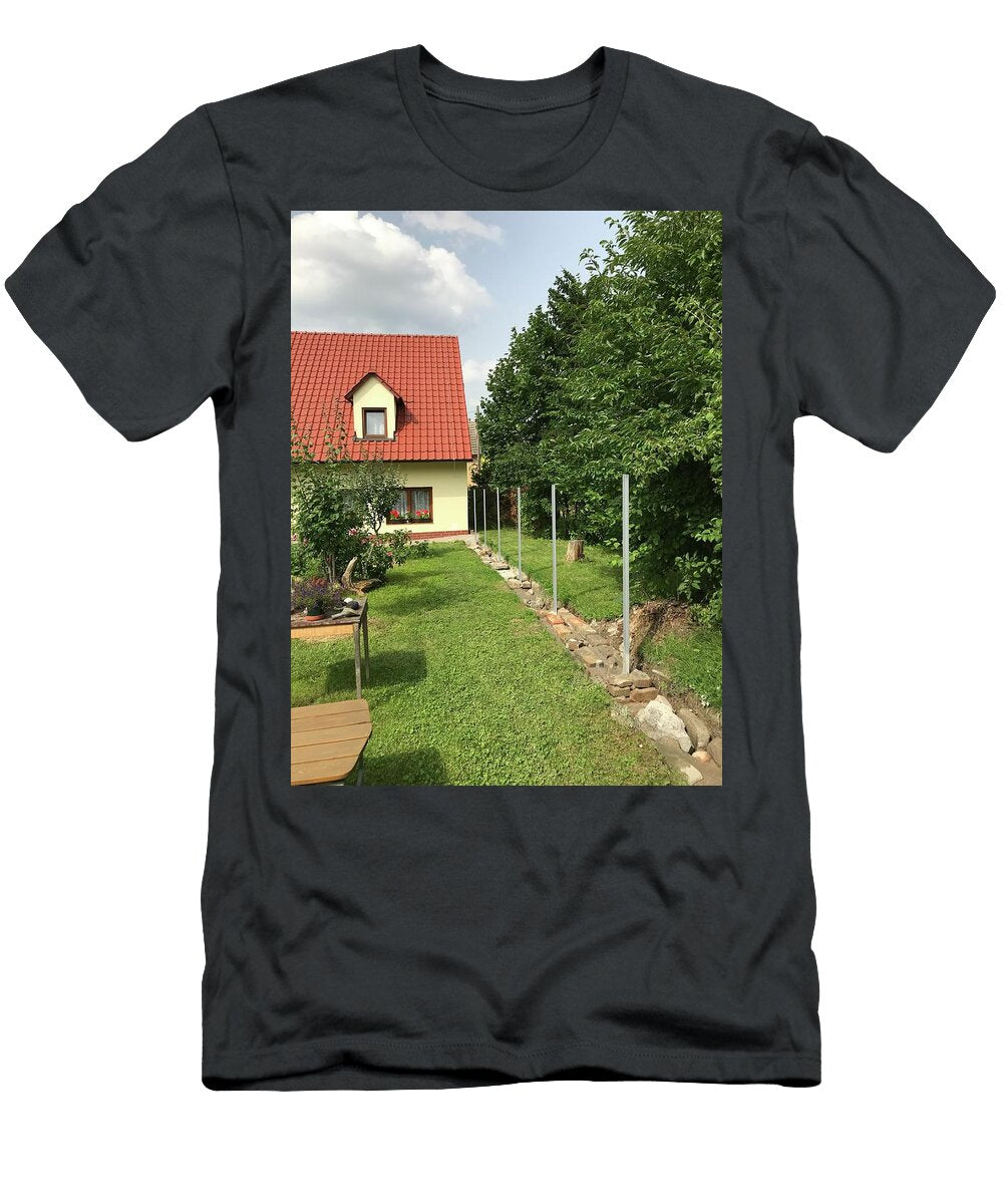 Constrution of a New Fence in the Garden Jan Dolezal T-Shirt