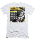Contemporary Abstract Industrial Art Distressed Metal Black and Gold Studio Grafiikka T-Shirt