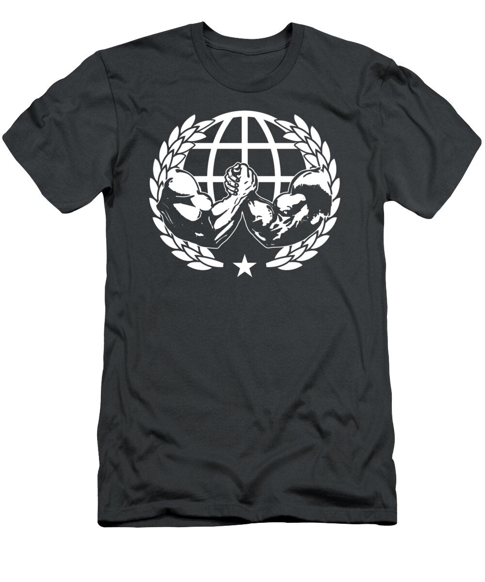Cool Weightlifter Bodybuilder World Arm Wrestling Champion Catalu Ruman T-Shirt