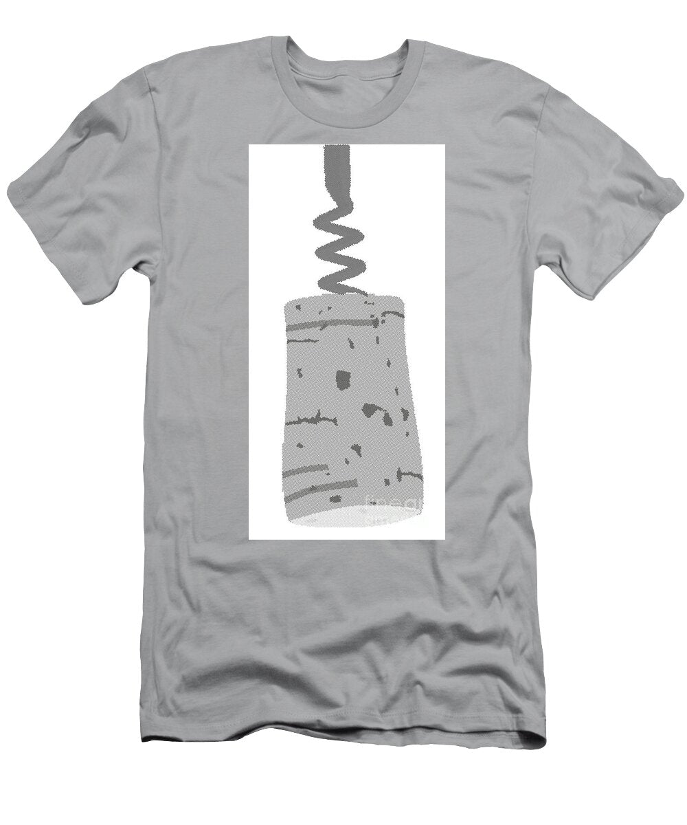 Cork and Corkscrew Halftone Bigalbaloo Stock T-Shirt