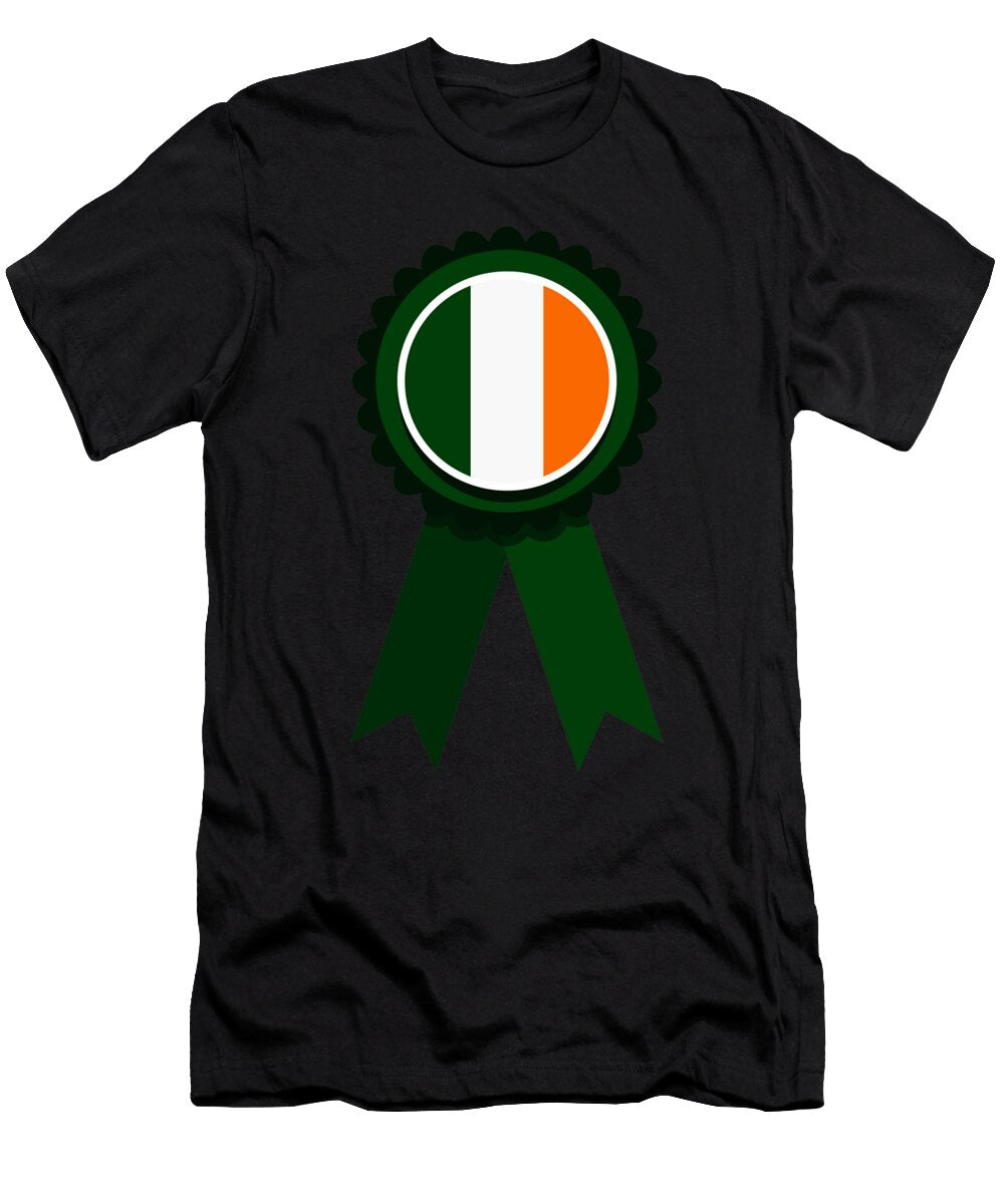 Corner Pocket Irish Ireland Flag Rosette Calnyto T-Shirt