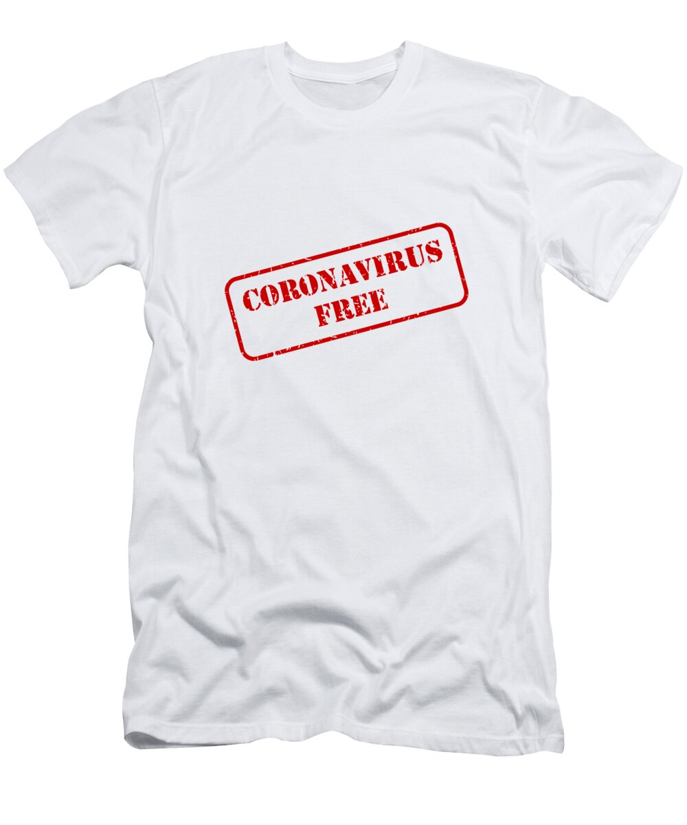 Coronavirus Free Rubber Stamp Vector Tim Hester T-Shirt