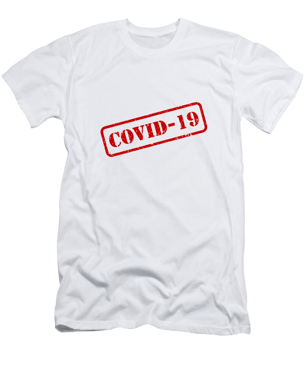 Covid 19 Coronavirus Rubber Stamp Vector Tim Hester T-Shirt