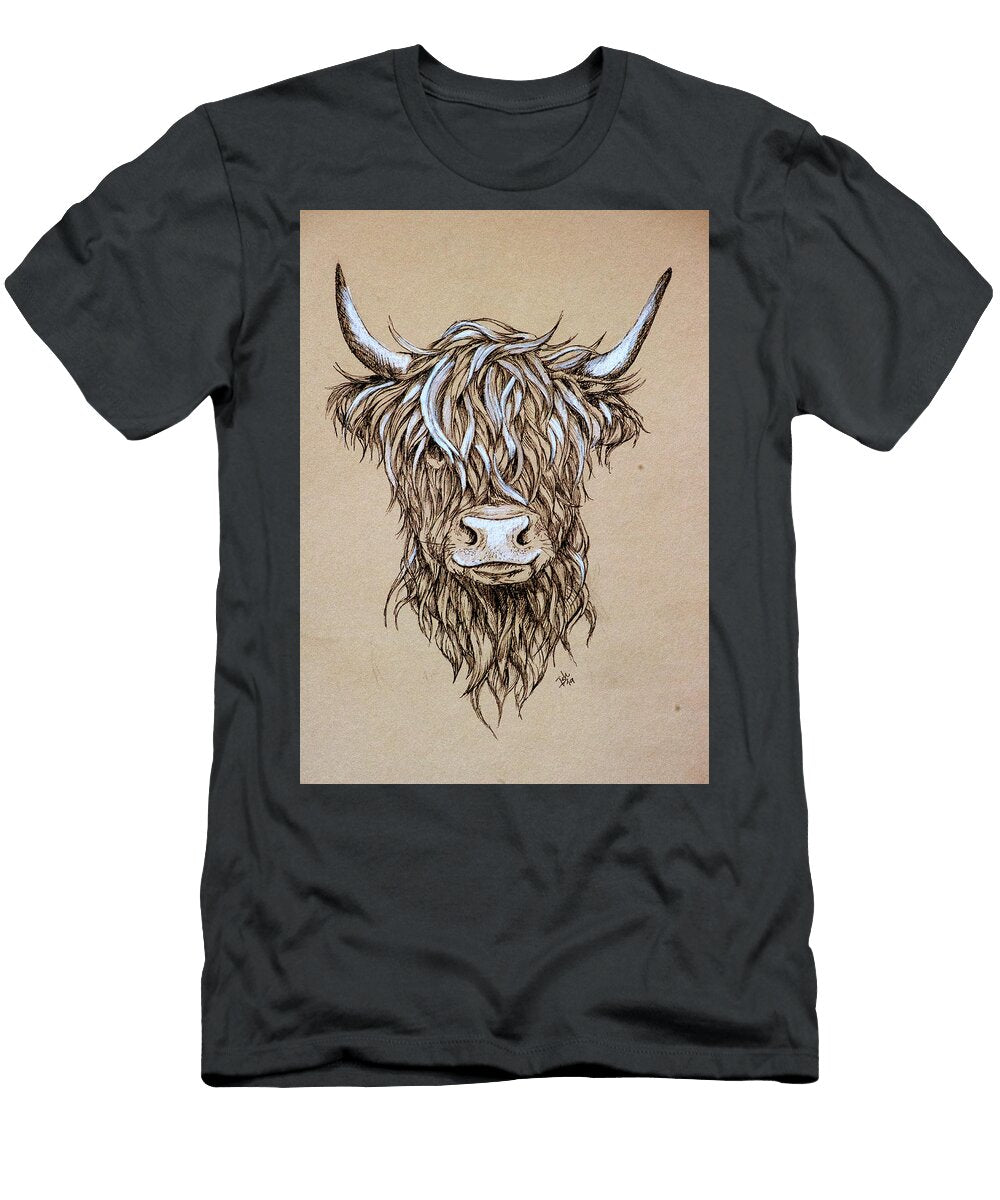 Cow Portrait Ishrat Ahmed T-Shirt