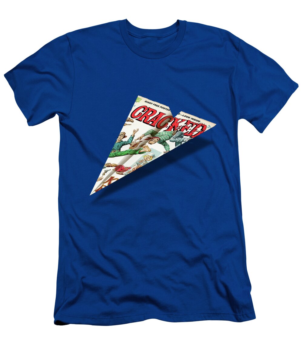 Cracked 112c Mad Paper Airplanes Yopedro T-Shirt