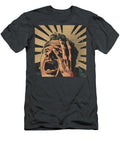 Crazy Man Yelling Comic Book Art 09 Mad Paperairplanes T-Shirt