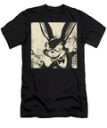 Crazy Rabbit in Bow Tie Comic Book Art 02 Mad Paperairplanes T-Shirt