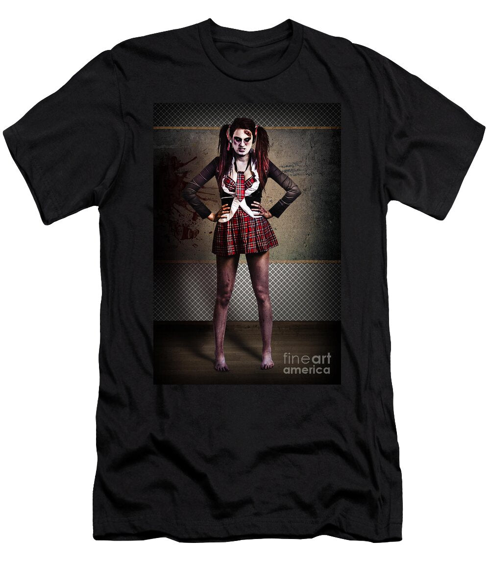 Crazy Zombie School Student Tales From the Crypt Ryan Jorgensen T-Shirt