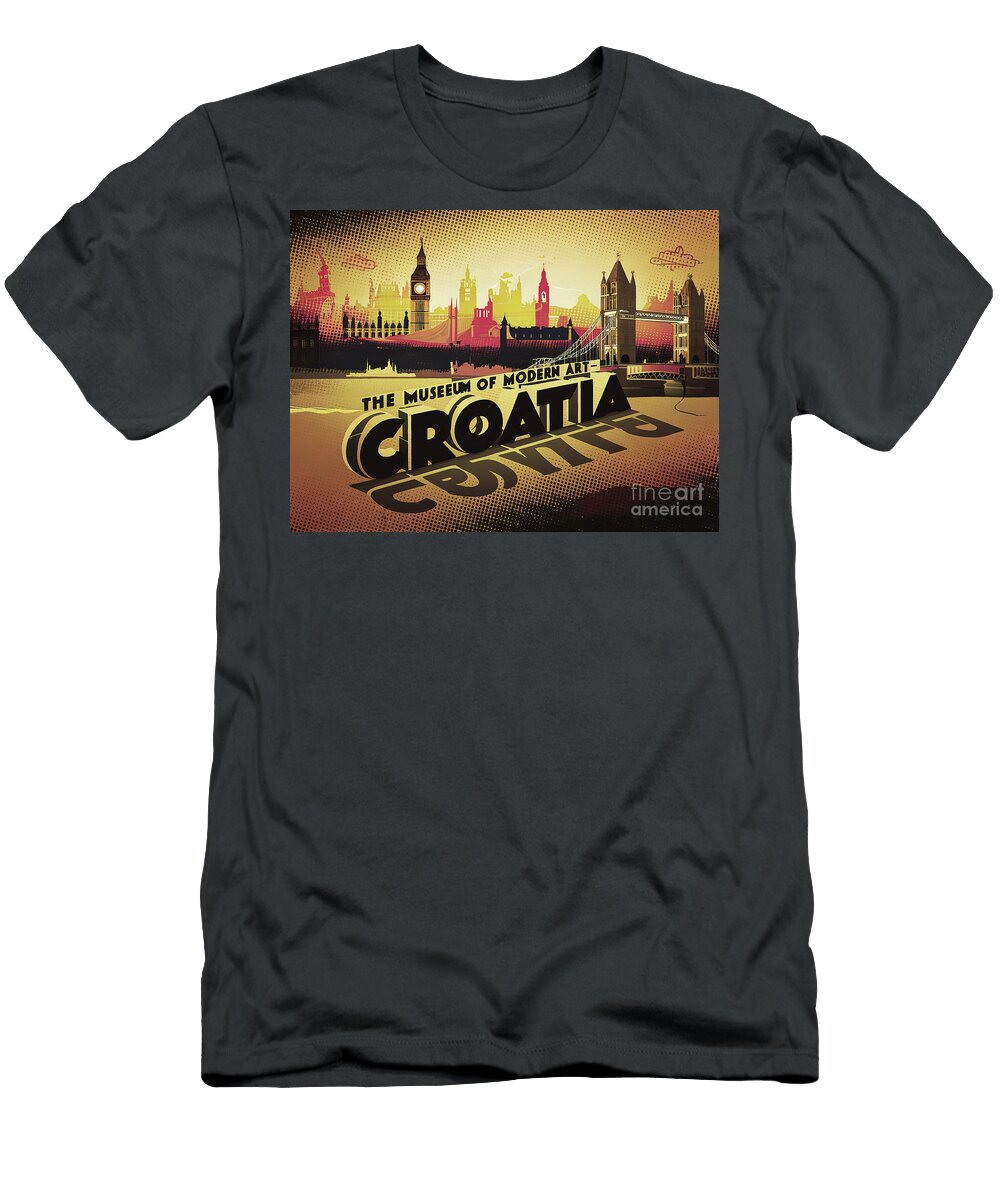 Croatia Shape the Museum of Modern Art Eldre Delvie T-Shirt