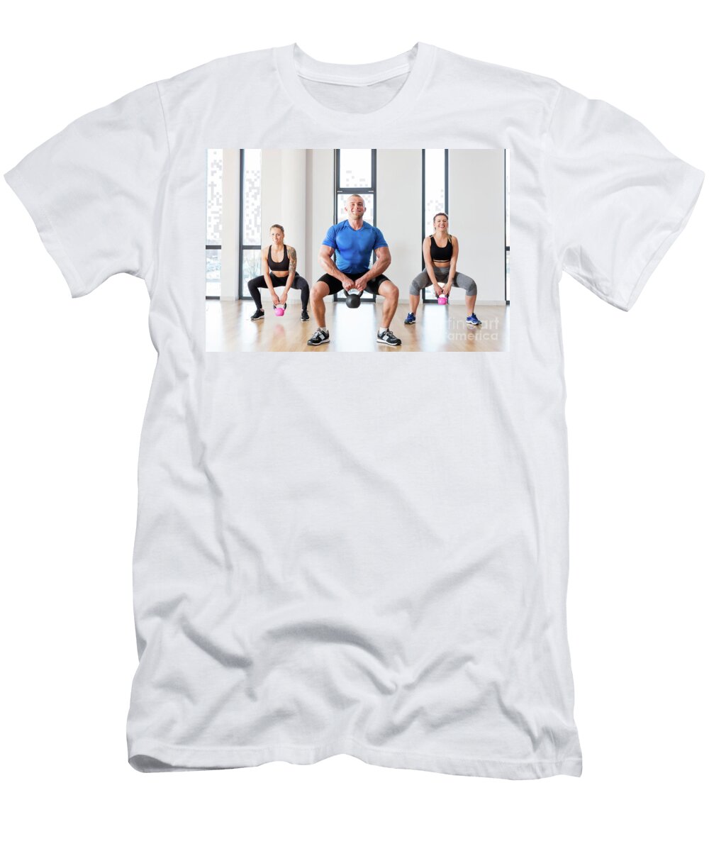 Crossfit Group Workout with Kettlebells Michal Bednarek T-Shirt