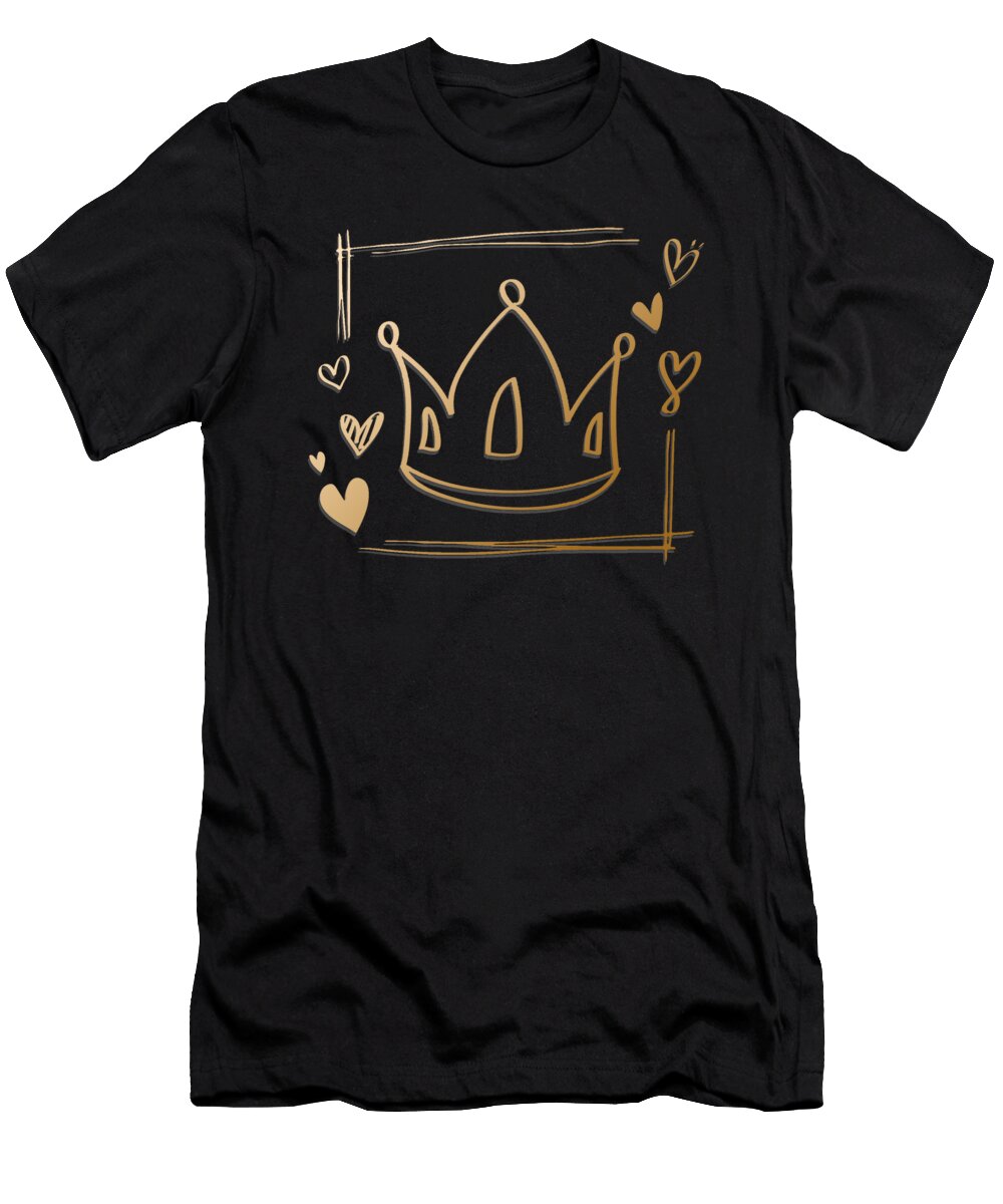 Crown Lineart Manuel Schmucker T-Shirt