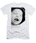 Crying Baby in Halftone Black and White Susan Leggett T-Shirt