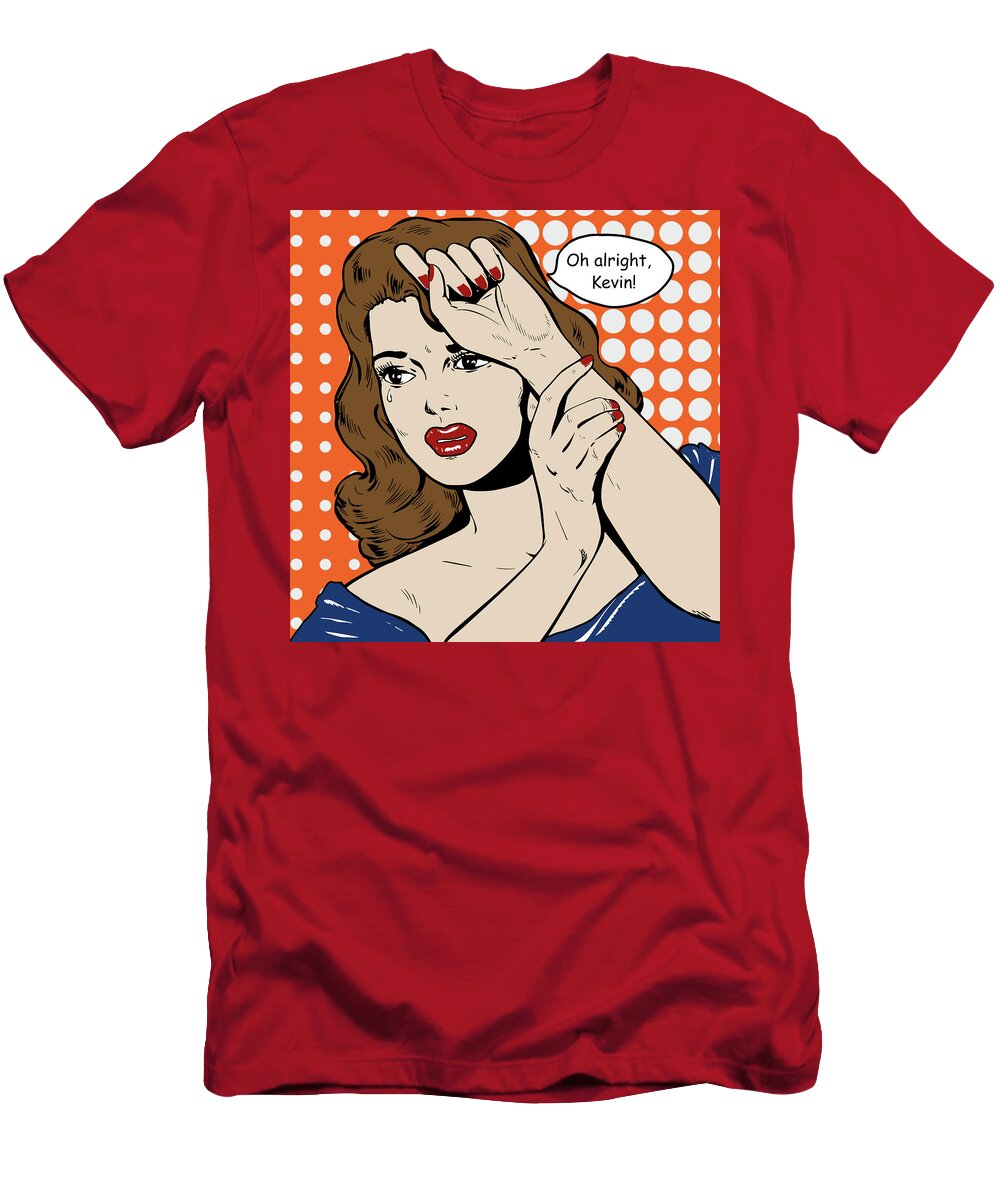 Crying Pop Art Girl 1 Joy Mckenzie T-Shirt