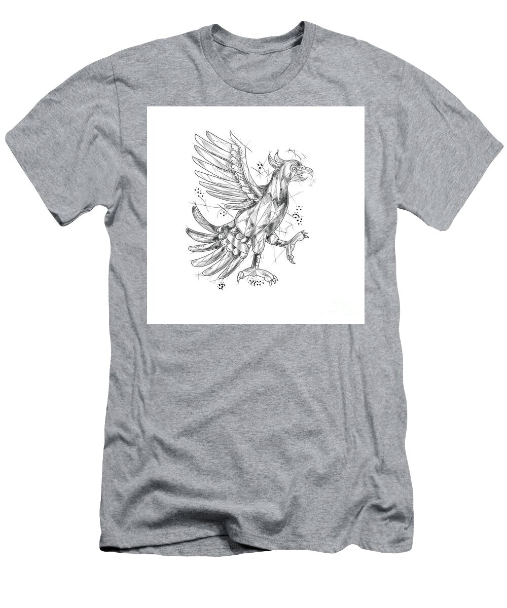 Cuauhtli Glifo Eagle Fighting Stance Tattoo Aloysius Patrimonio T-Shirt