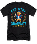 Cute Labrador Senior Dad Mom Sit Stay Graduate Sophie Eleanor T-Shirt