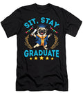 Cute Pug Senior Dad Mom Sit Stay Graduate Proud Sophie Eleanor T-Shirt