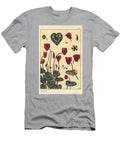 Cyclamen Plant with Details of the Flower Leaves Petals 1897 Lithograph Eugene Grasset T-Shirt