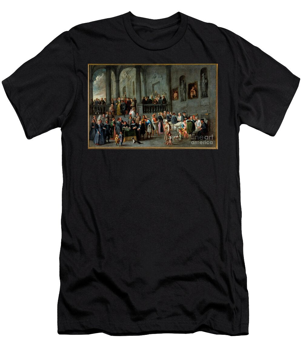 Cycle of the Seven Works of Corporal Mercy Visiting the Sick the Visit to the Sick in Pammatone 1640 47 Cornelis De Wael T-Shirt