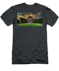 Dallas Hall At Dusk Southern Methodist University Library of Congress T-Shirt