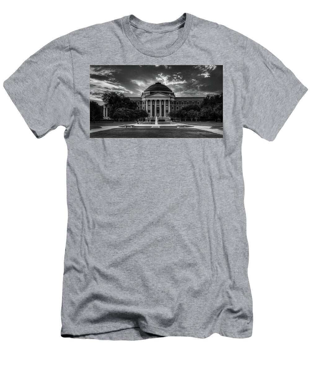Dallas Hall At Sunset Southern Methodist University Library of Congress T-Shirt