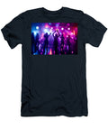 Dance Funky Montage Music Musical Audio Background Rainbow Equalizer Abstract Three Dimensional Illustration Fractal Digital Square Reflections Colourful Grid Geometric Graphic Glowing Wafe Akkash T-Shirt