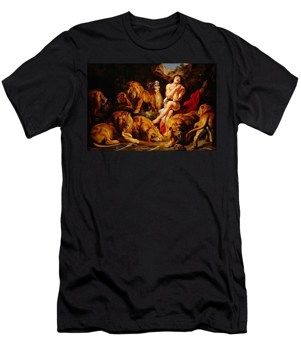 Daniel in the Lions Den Pieter Paul Rubens T-Shirt