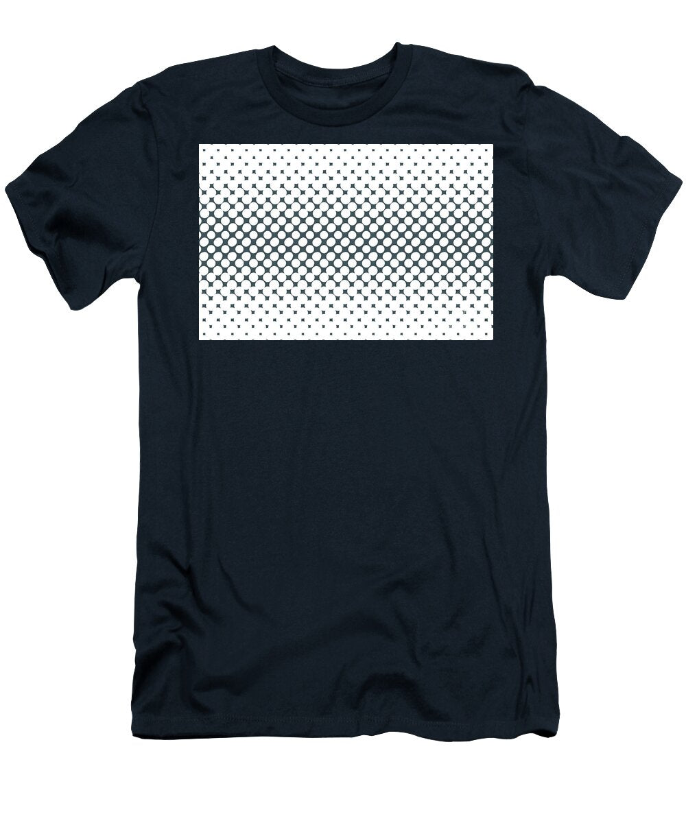 Dark Blue White Halftone Abstract Polka Dot Pattern Pairs Valspar 2023 Coty Everglade Deck 5011 3 Petite Patterns T-Shirt