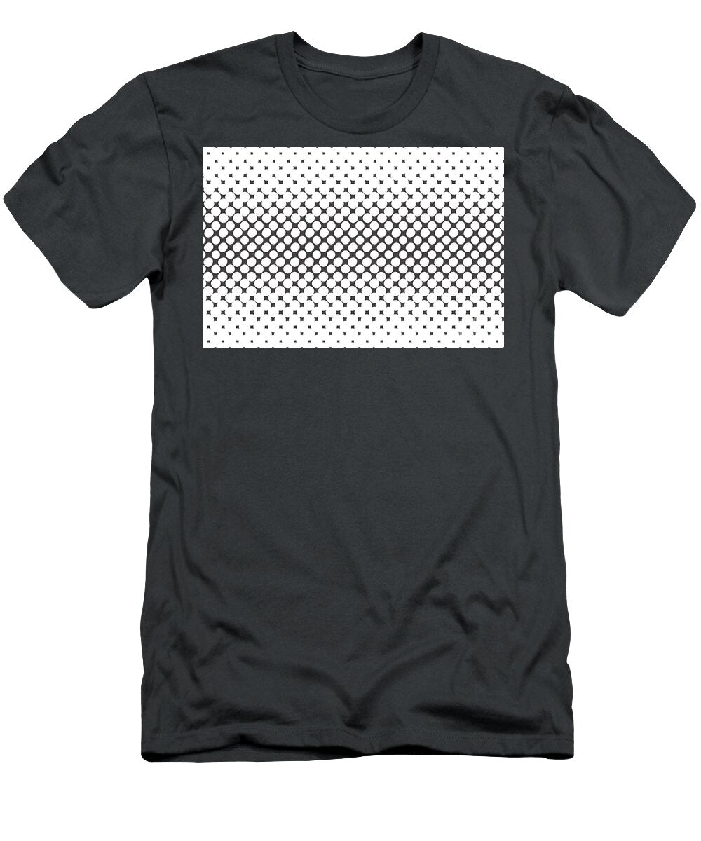 Dark Brown White Halftone Abstract Polka Dot Pattern Petite Patterns T-Shirt