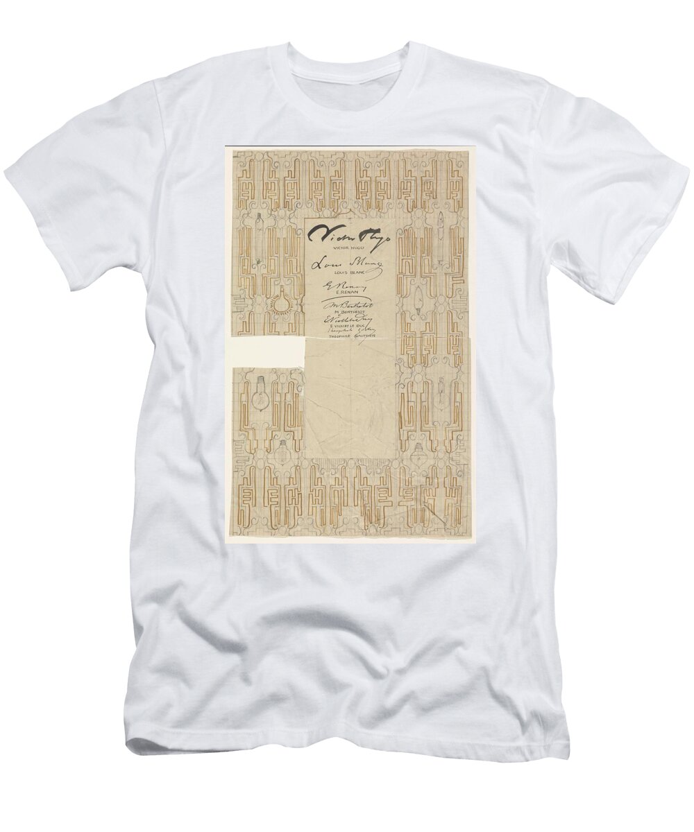 Decorative Frame with Light Bulbs in the Middle Signatures Carel Adolph Lion Cachet 1874 1945 Carel Adolph Lion Cachet T-Shirt