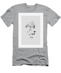 Delicate Victorian Botanical Monochrome Flowers Yulia Vertash T-Shirt