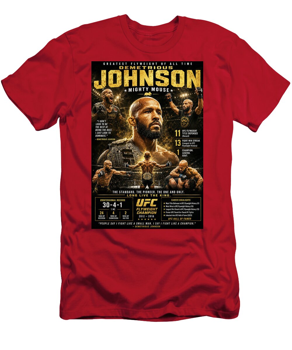 Demetrious Johnson UFC Champion Tribute Kevin Walker and Pixel Reverie T-Shirt