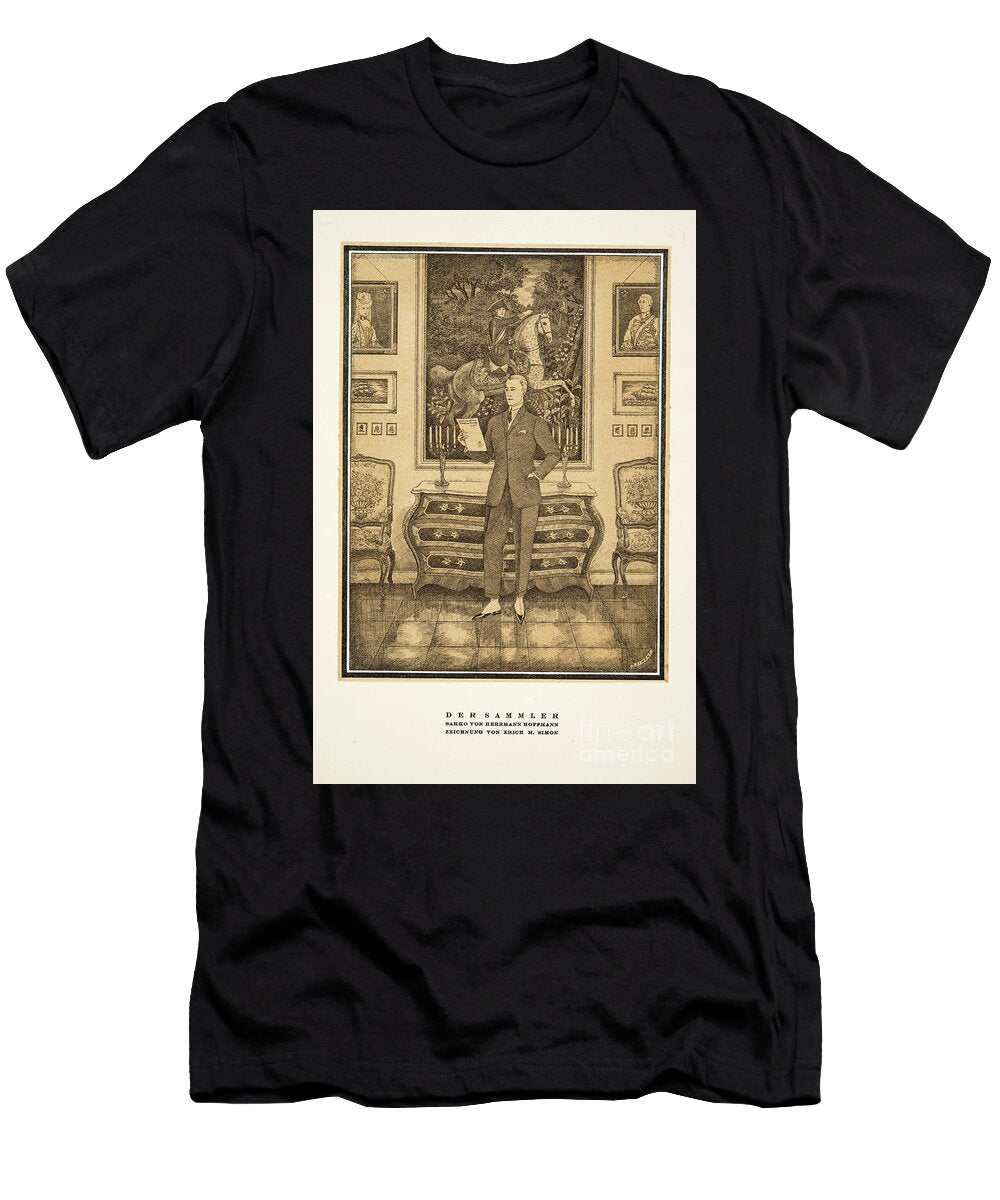 Der Sammler Advertisement for Mens Fashion By Hermann Hoffmann From Styl 1922 German School T-Shirt