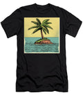 Desert Island Palm Tree Comic Book Panel 139 Mad Paperairplanes T-Shirt